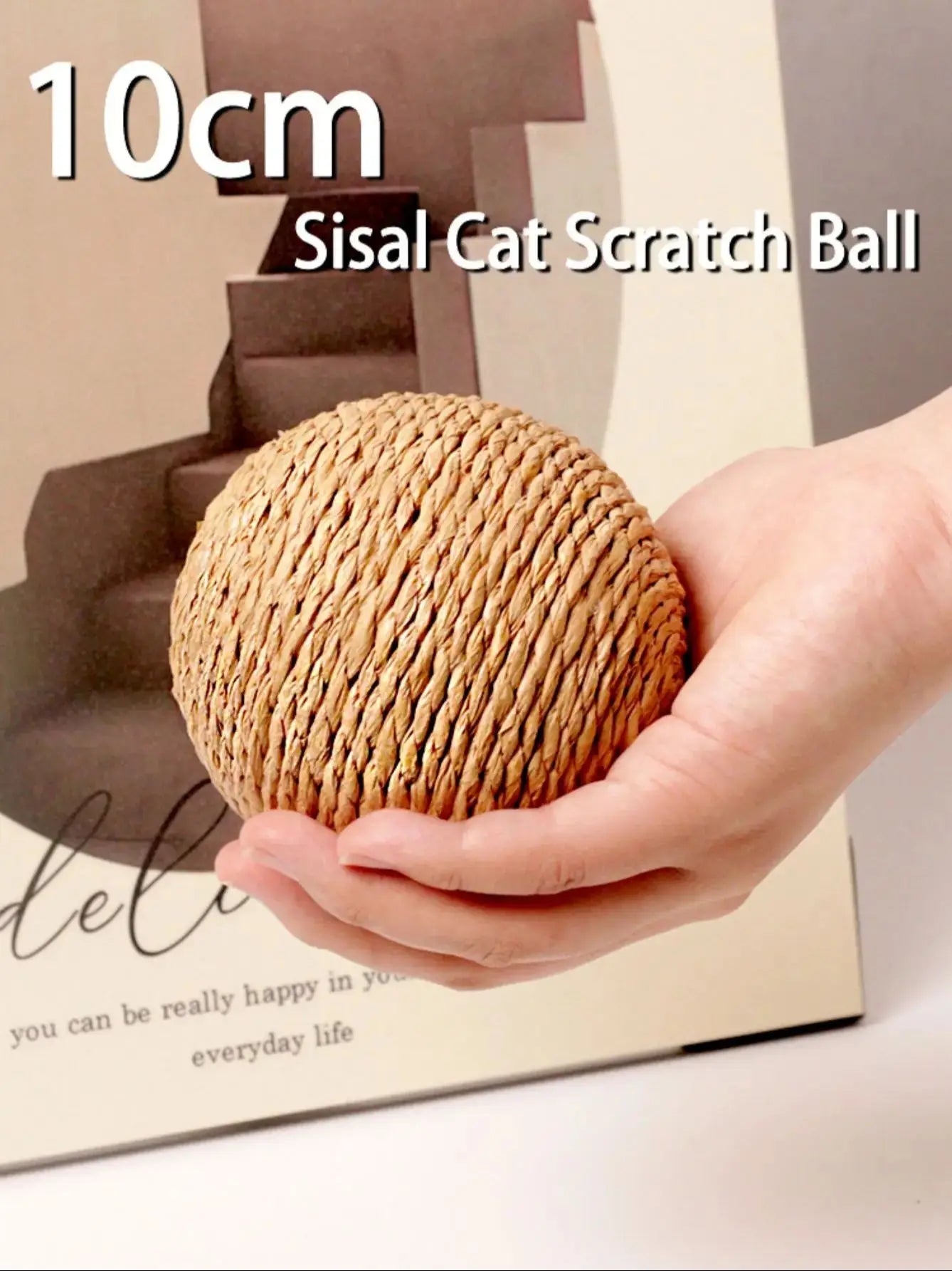 Sisal Cat Scratching Ball Toy For Kitten Teeth Cleaning