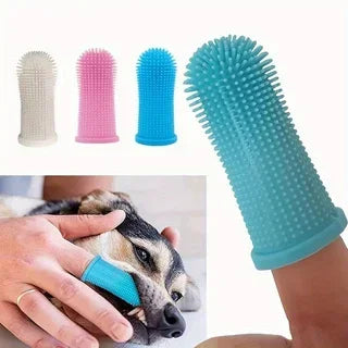 High-concerned Cat And Dog Soft Silicone Finger Toothbrush For Teeth