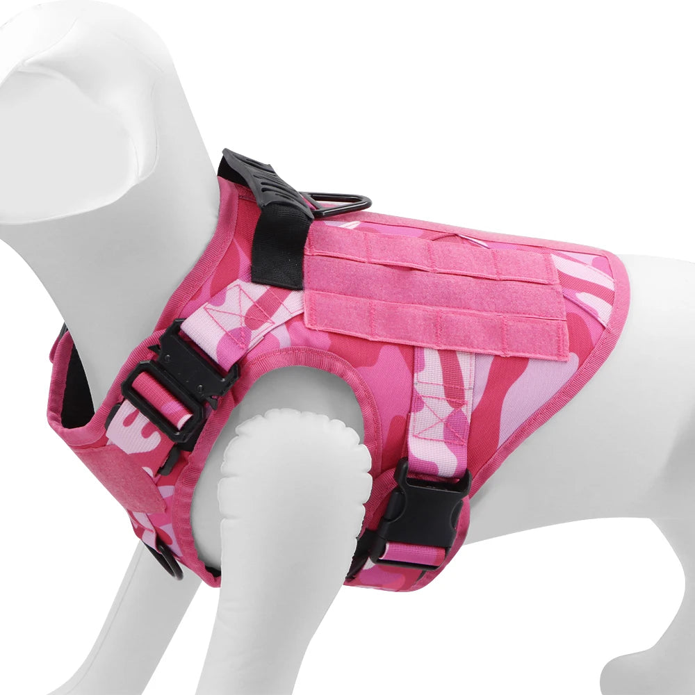 PETRAVELCN Military Camouflage Dog Harness Vest For Training