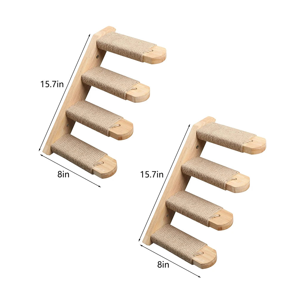 Petravel CN Cat Roped Bridge Wall Mounted Sisal Playground