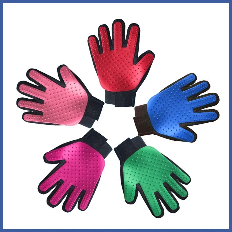 Silicone Pet Bath Brush Glove For Cats And Dogs Grooming