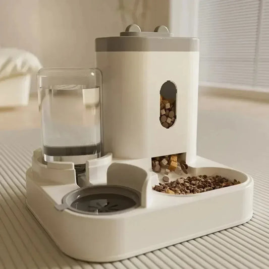Automatic Pet Feeder And Water Fountain Large Capacity For Pets