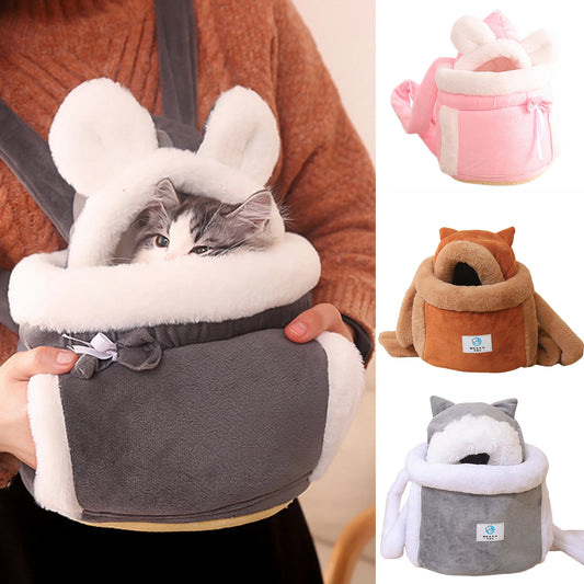 Winter Warm Cat Backpack for Outdoor Travel and Indoor Use