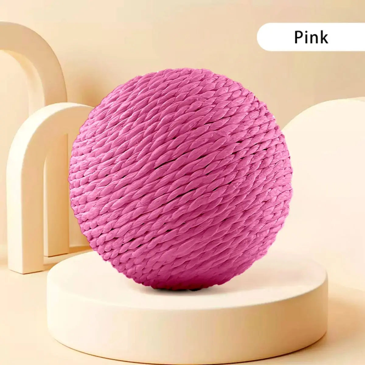 Sisal Cat Scratching Ball Toy For Kitten Teeth Cleaning