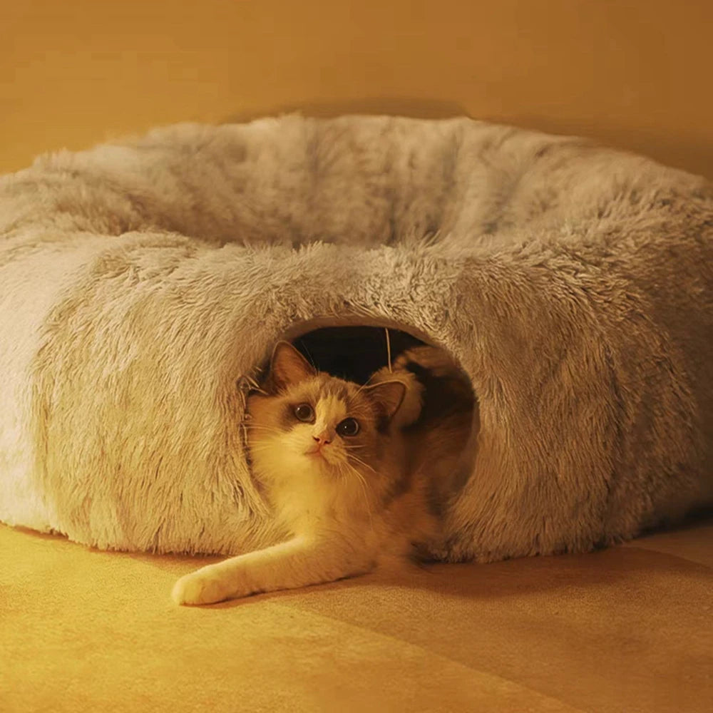 Guangdong Cat Tunnel Bed With Plush Mat Tube Playground