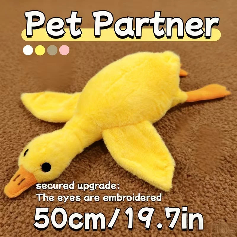 Duck Plush Toy For Pets Anxiety Relief Interactive Dog Companion
