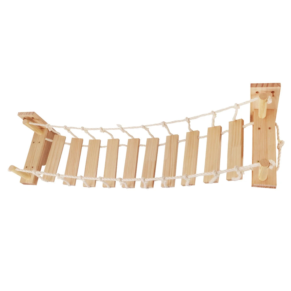 Petravel CN Cat Roped Bridge Wall Mounted Sisal Playground
