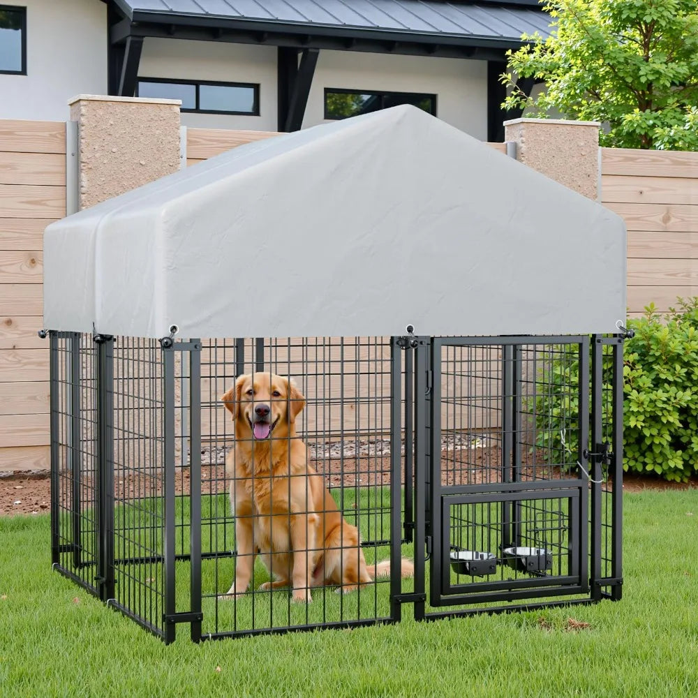 DAFIFY Heavy Duty Outdoor Welded Wire Dog Kennel Playpen