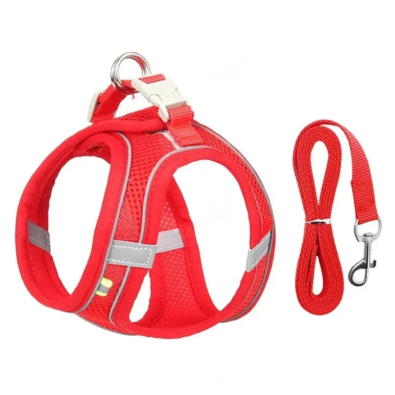 Breathable Reflective Adjustable Dog Harness Vest Nylon